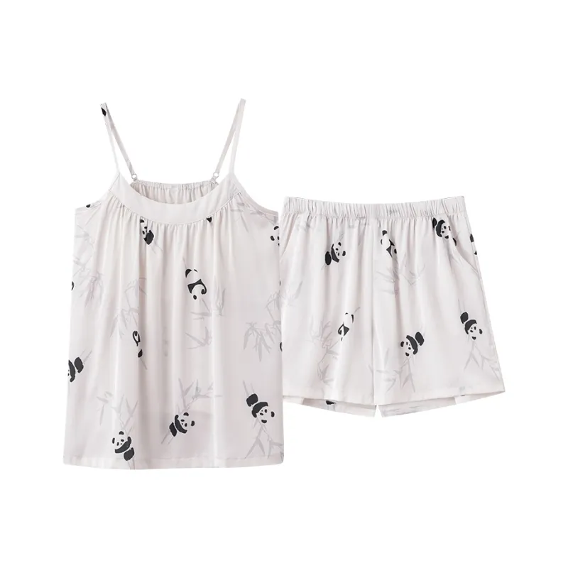 YUZHAOLIN Pajama Set Women's White-0