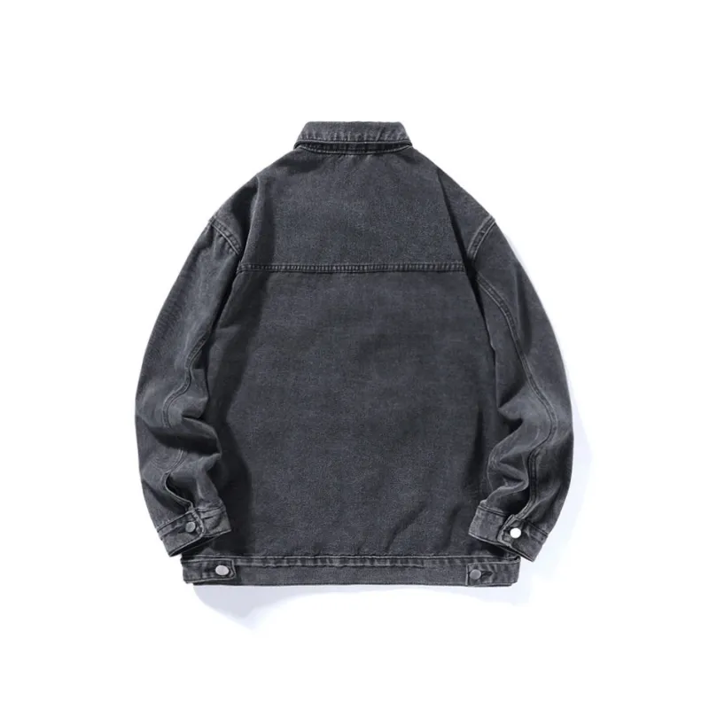RED DRAGONFLY Denim Jacket Unisex Black-15