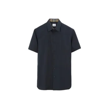 Burberry Logo embroidered Cotton Shirt