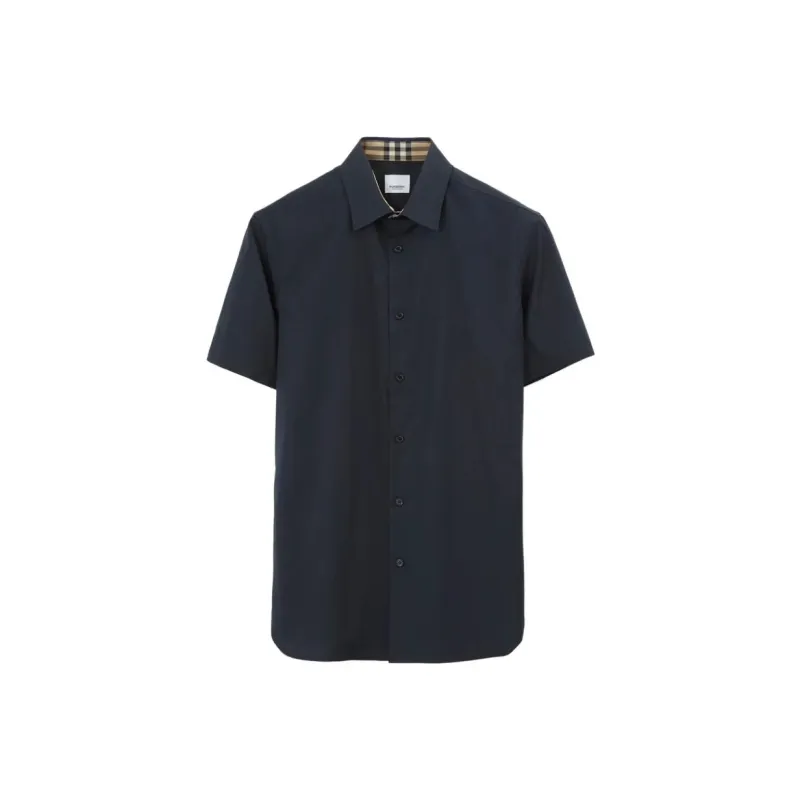 Burberry Logo embroidered Cotton Shirt-0