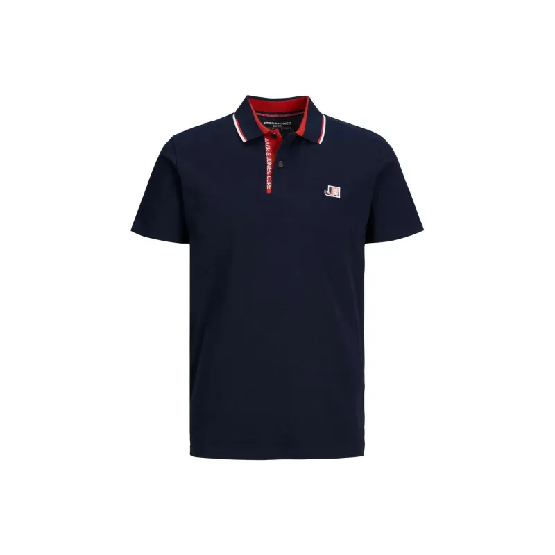 JACK JONES· Polo Shirt Men's Marine Blue-0