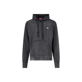 DIESEL Logo Patch Drawstring Hoodie