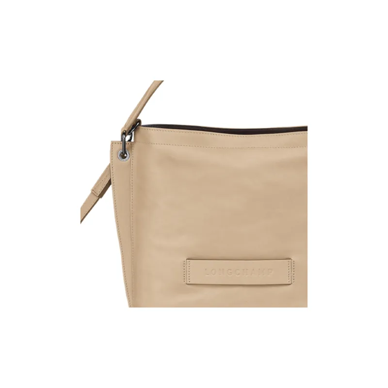 LONGCHAMP 3D Calfskin With Sheepskin Handbag, Shoulder Bag, Crossbody Bag Women's Beige-3