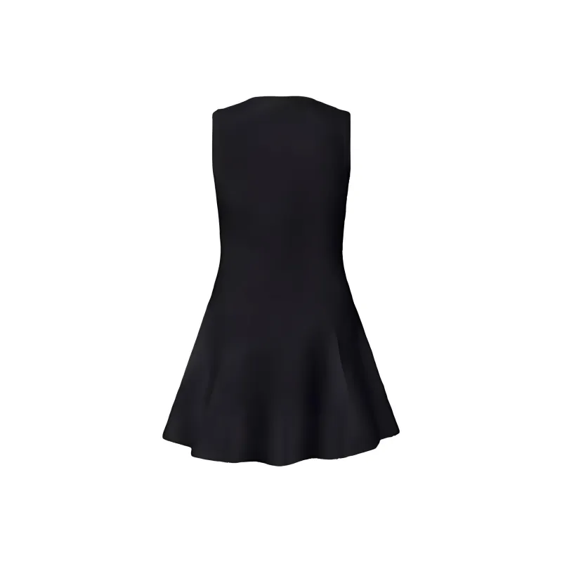 LOUIS VUITTON Floral Lace Accent Dress-1