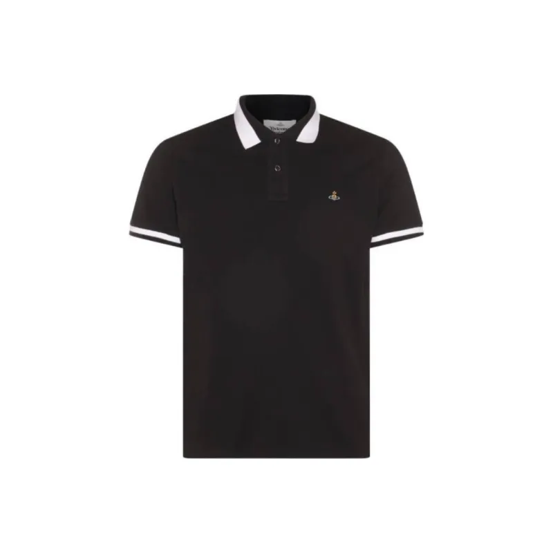 Vivienne Westwood Orb Embroidered Short Sleeved Polo Shirt-0