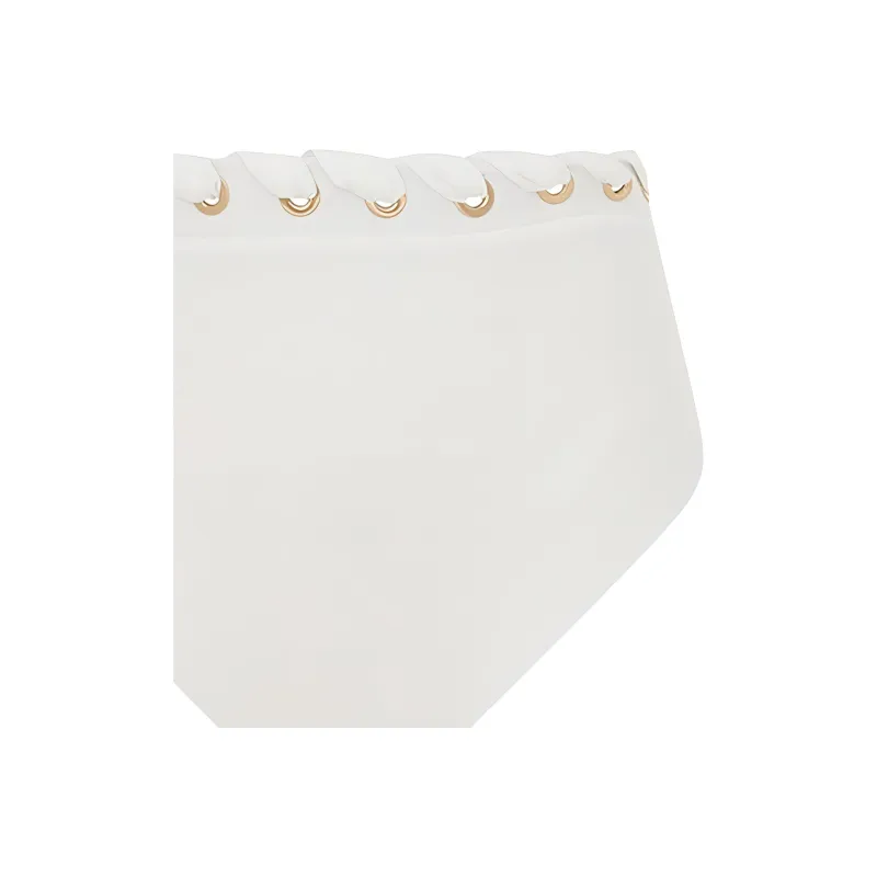 Zimmermann SS24 Swimming Shorts Women's Ivory White-1
