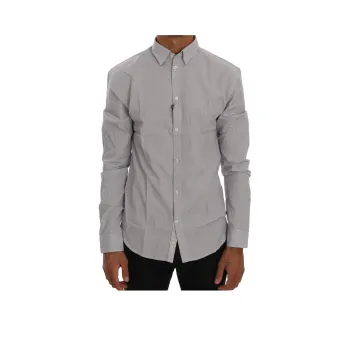 Frankie Morello Shirt Men's Blue White