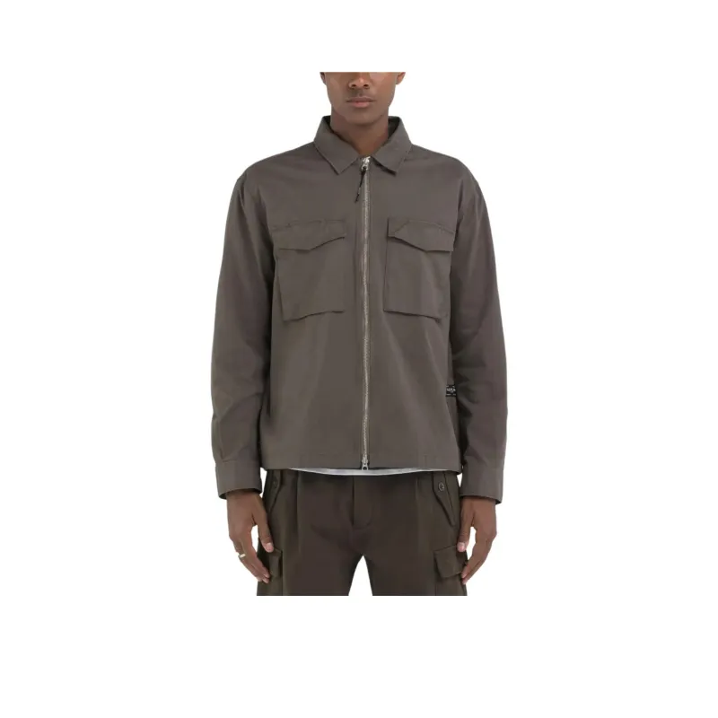 REPLAY Shirts Men Mud Green-0
