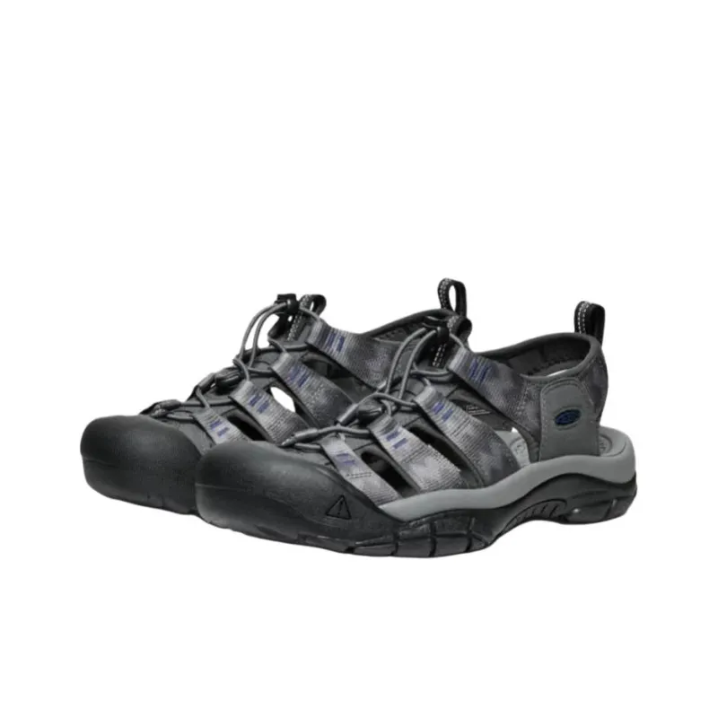 KEEN Newport H2 Anti Slip Wear Resistant River Trekking Shoes Men's Gray-3