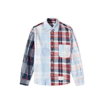 THOM BROWNE Plaid check Long sleeve Shirt