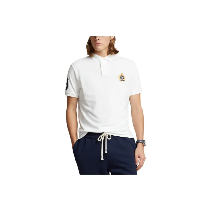 Polo Ralph Lauren Triple Pony embroidered Cotton Polo Shirt-0
