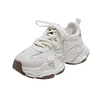 Puppytown Breathable, Slip Resistant, And Abrasion Resistant Low Top Chunky Sneakers Women's