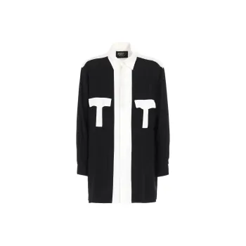 Yohji Yamamoto Power Of The WHITE Shirt FW24 Shirt Men's Black White