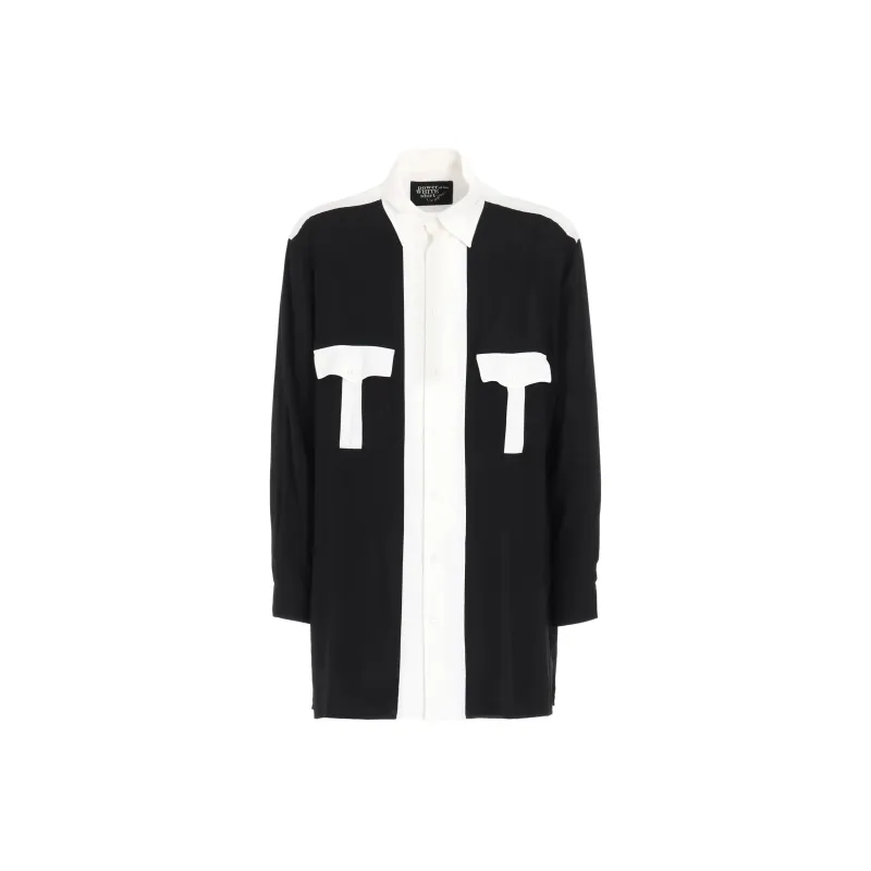 Yohji Yamamoto Power Of The WHITE Shirt FW24 Shirt Men's Black White-0