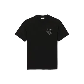 Sandro Year Of The Dragon Capsule Series Polo Shirts Unisex Black