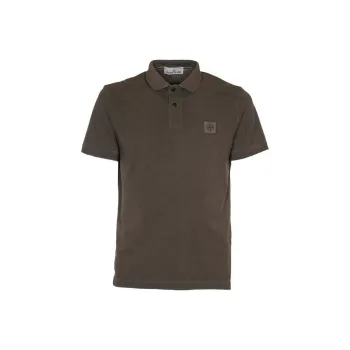 STONE ISLAND Polo Shirt Men's Charcoal