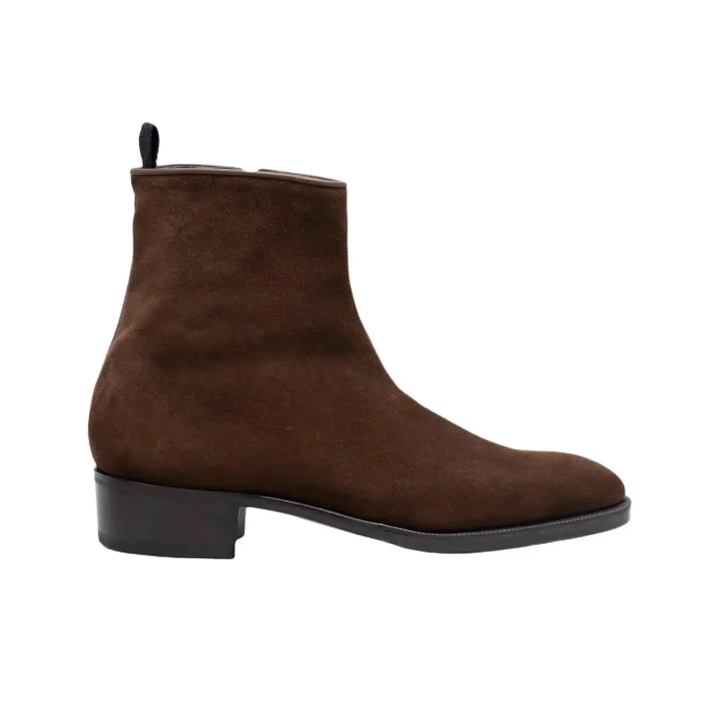 JOHN LOBB Freddi Ankle Boots 4cm Men's Brown-1