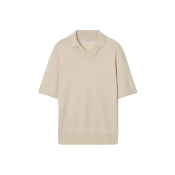 Burberry V neck Wool Polo Shirt