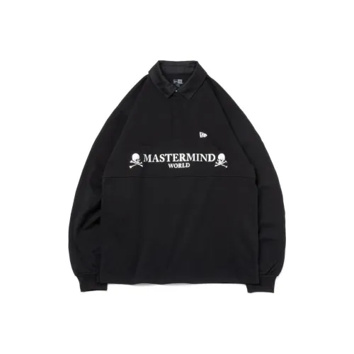 Mastermind World X New Era MASTERMIND WORLD Co-brand Polo Shirts Unisex Black