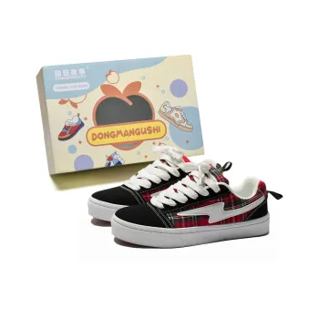 Anime Story Slip Resistant, Abrasion Resistant, Lightweight, Breathable Low Top Skateboard Shoes Unisex