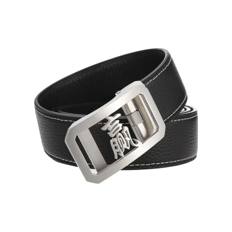 JONNY MOORE Top Grain Cow Leather Belts Men's 3.5cm-6