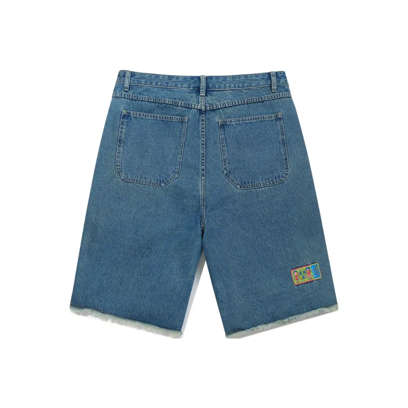 Guuka Denim Shorts Men Blue-1