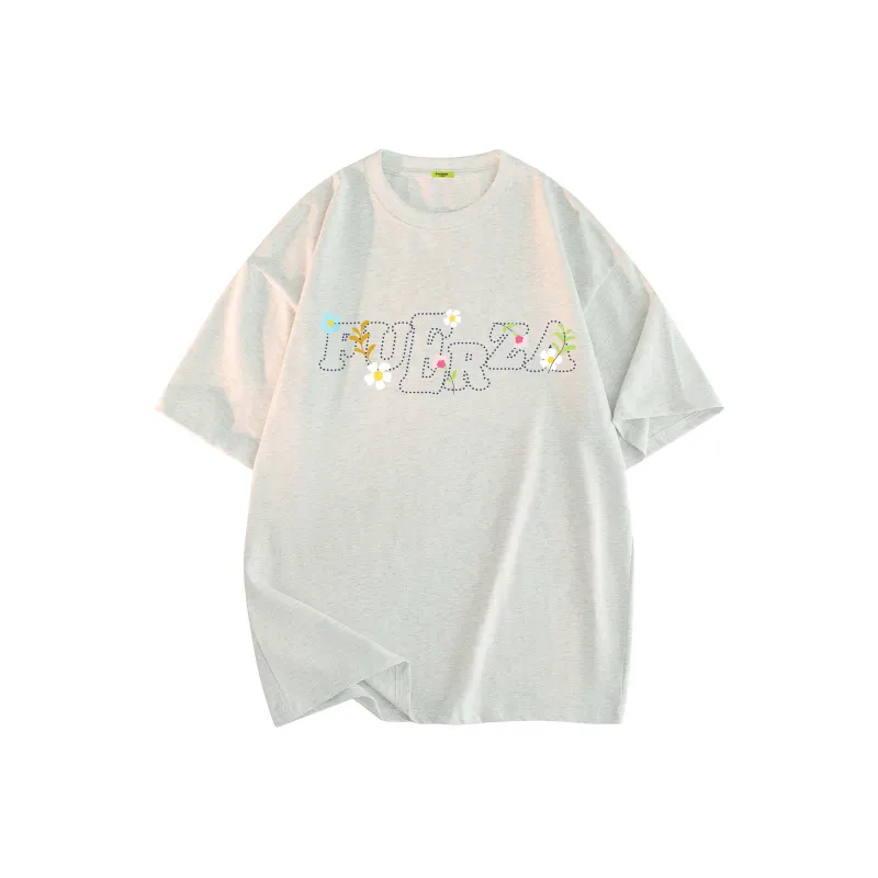 FUERZA T Shirt Unisex White With Embroidery-13