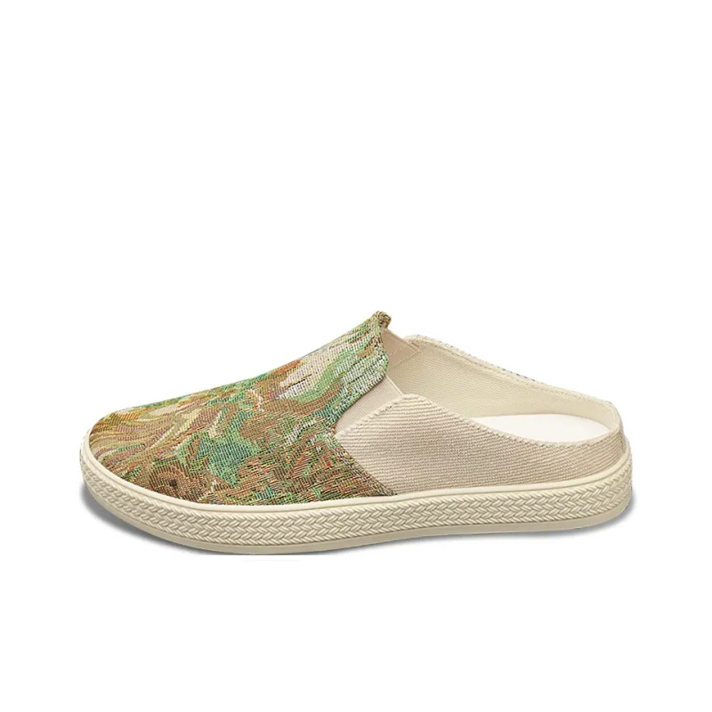 MEXICAN Slip Resistant Wrap toe Slippers Men's Green-0