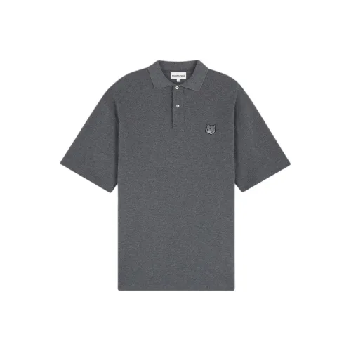 Maison Kitsune Bold Fox Head Patch Oversized Polo Shirt