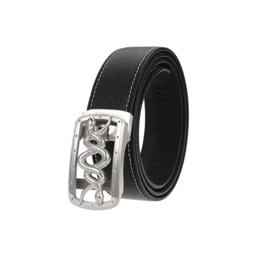 JONNY MOORE Top Grain Cow Leather Belts Men's 3.5cm