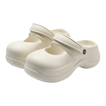 Yu Pu EVA Mary Jane Casual Height Increasing Closed Toe Summer Slip Resistant Platform Breathable Slippers