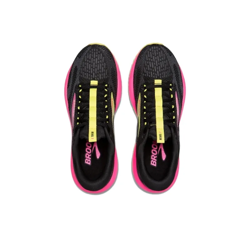 Brooks Revel 7 Cushioning, Wear Resistant Low Top Casual Running Shoes Women's Black-3