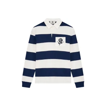 KENT&CURWEN Rose Collection Polo Shirt Men's Blue White Stripes