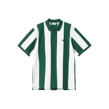 Carhartt WIP SS24 Preppy Style Collection S/S Hinton Polo Shirt Men's Green