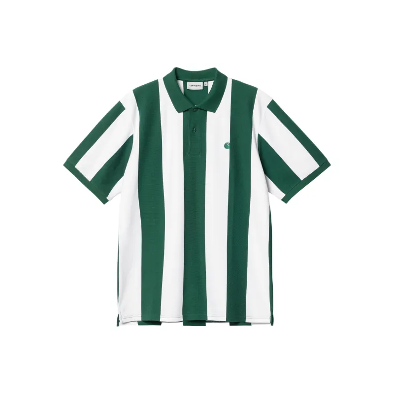 Carhartt WIP SS24 Preppy Style Collection S/S Hinton Polo Shirt Men's Green-0