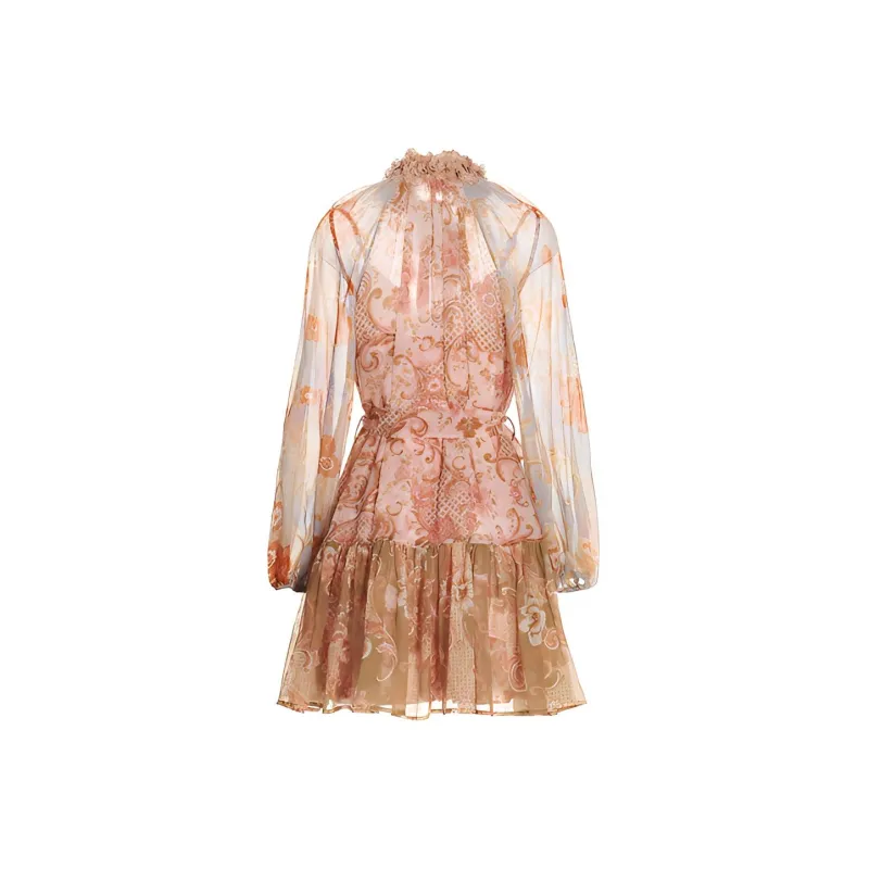 Zimmermann Long Sleeved Dress Women's Multicolor-1