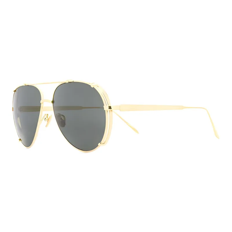 Linda Farrow Newman Aviator Frame Sunglasses-1