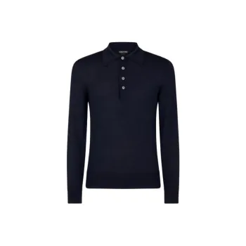 TOM FORD Long Sleeved Knitted Polo Shirt