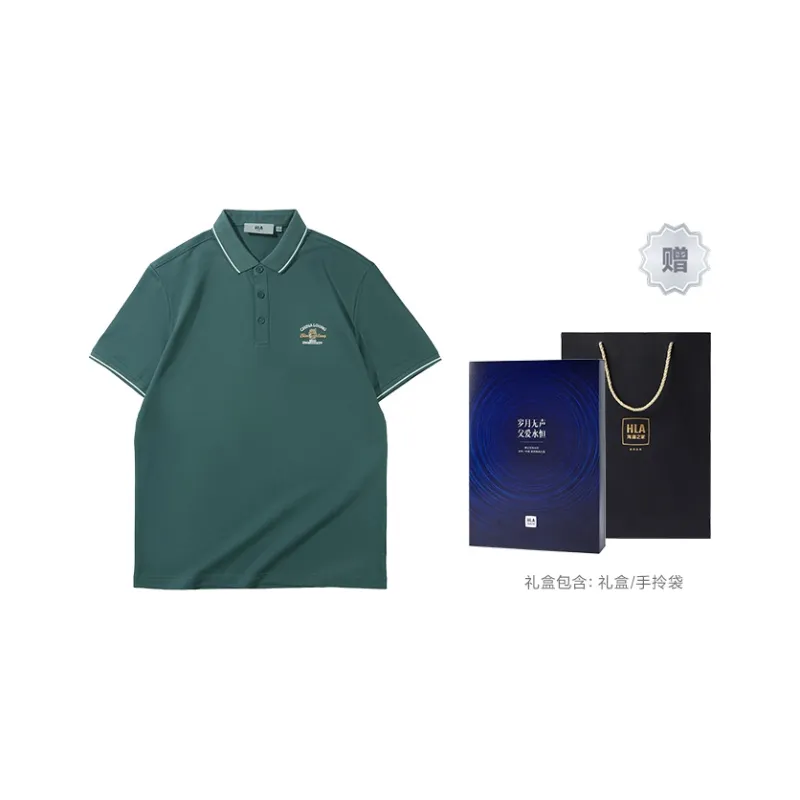 HLA Chinese Dragon Series Polo Shirt Men's-4