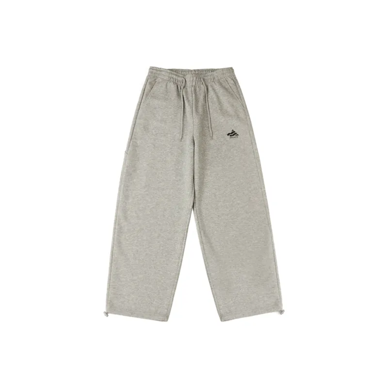 BORDERLESS BDLS Knitted Sweatpants Unisex Heather Gray-0