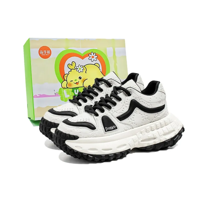 Budding Bear Slip Resistant, Abrasion Resistant, Lightweight, Height Increasing Low Top Chunky Sneakers Men's-5