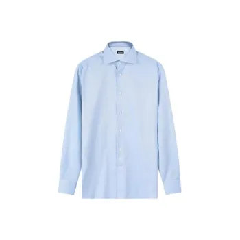 Zzegna Shirts Men Light Blue