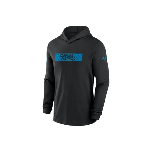 Nike Carolina Panthers Sideline Men's Nike Dri FIT Nfl Long Sleeve Hooded Top