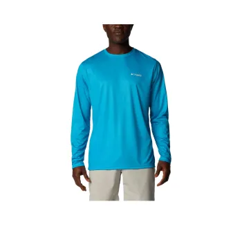 Columbia Terminal Tackle PFG Fish Flag Shirt Men's Ocean Blue/Marine Blue