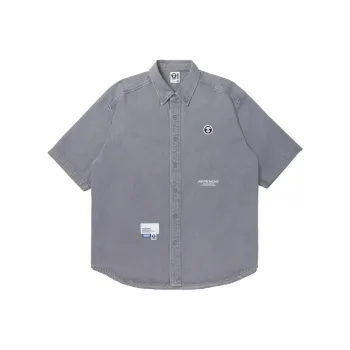 Aape Chambray Logo appliqué Shirt
