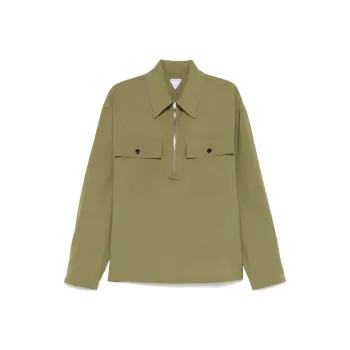 Bottega Veneta Regular Fit Front Zipped Shirt