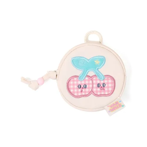 VANWALK Picnic Series Polyester Coin Purse Mini Unisex Blue/Brown/Pink/White/Pink Plaid