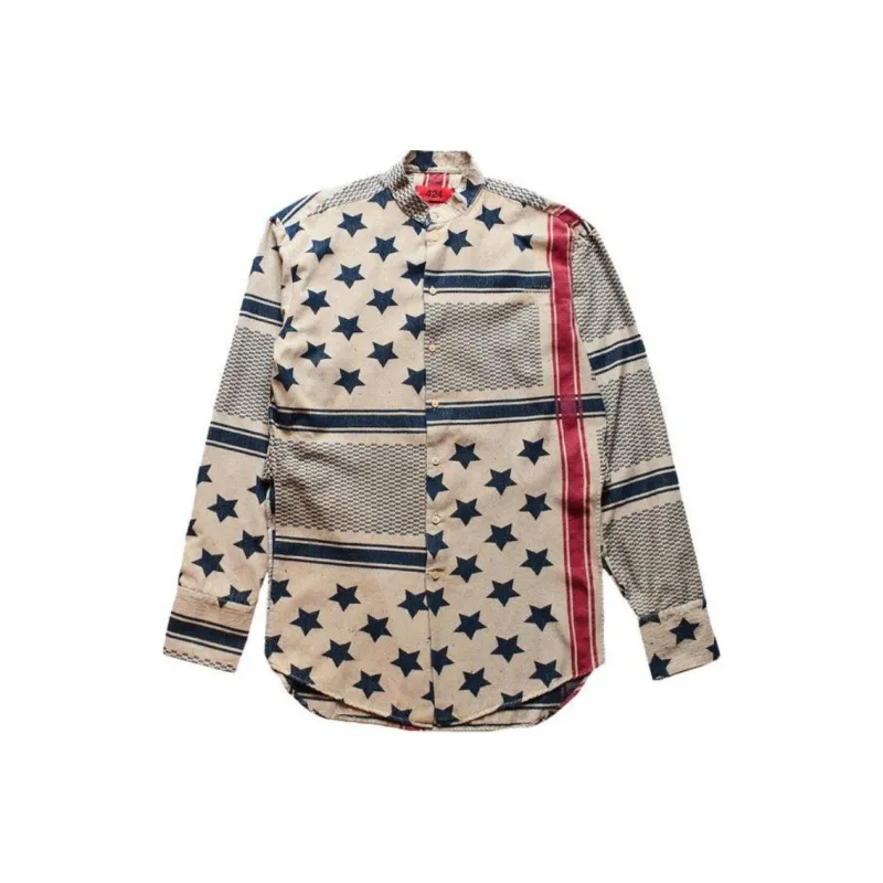424 American Flag Print Tunic-0