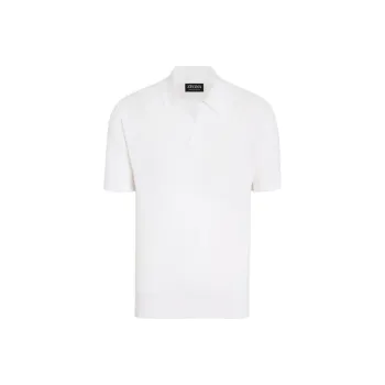 Ermenegildo Zegna V neck Cotton Polo Shirt