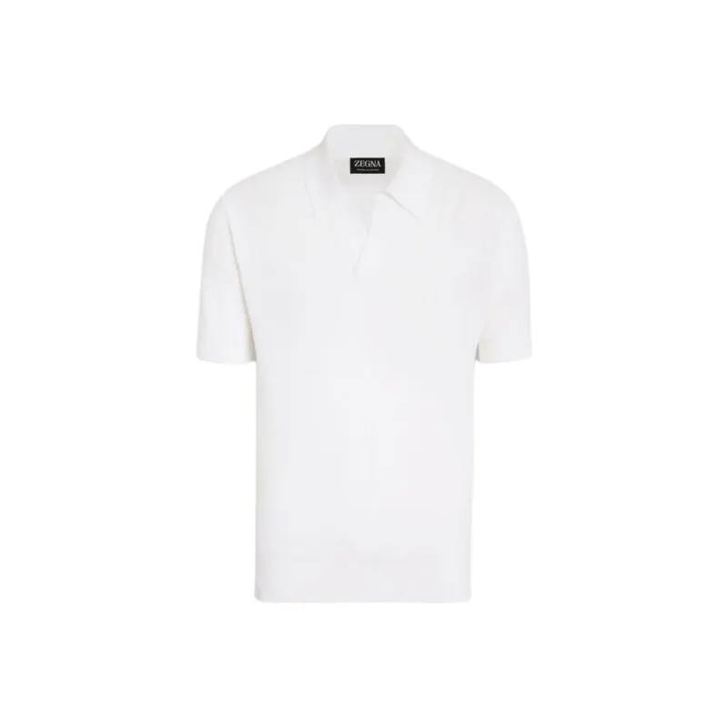 Ermenegildo Zegna V neck Cotton Polo Shirt-0